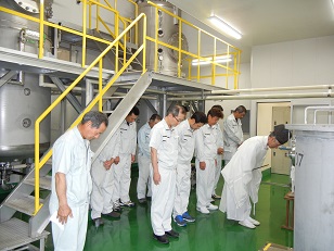 液体発酵工場（新工場）　お祓い　2015年6月22日（月）